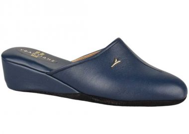 Παντόφλες γυναικείες | Δερμάτινες | Υφαντίδης | 110407 | Μπλε - Υφαντίδης - 